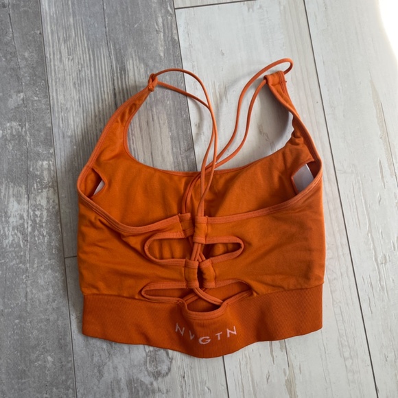 NVGTN Burnt Orange Thrive Seamless Bra - Picture 2 of 2